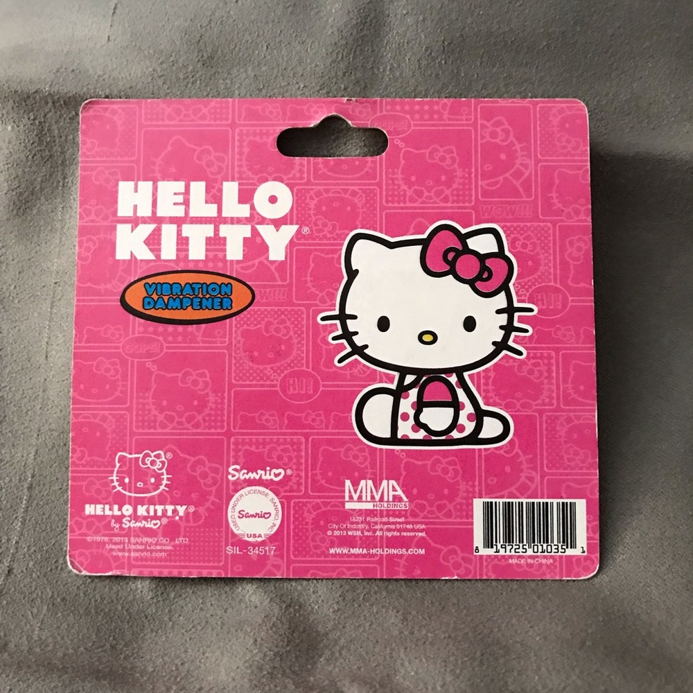 Hello kitty vibration dampener for tennis racquetball racket Sanrio - Picture 2 of 2